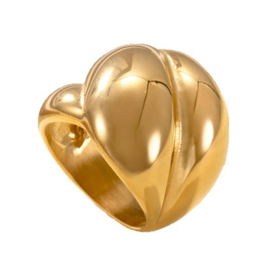 304 nehrđajućeg čelika Finger Ring, 18K pozlaćeno, modni nakit & različite veličine za izbor & za žene, Prodano By PC