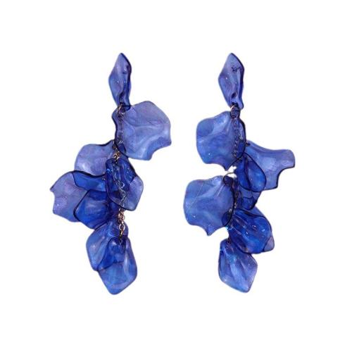 Acrylic Jewelry Earring Brass with Acrylic fashion jewelry & for woman Sold By Pair