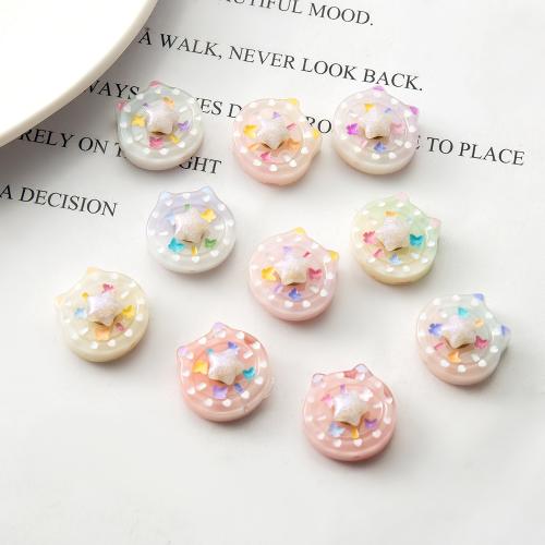 Resin Dekoration, Stjerne, du kan DIY, flere farver til valg, 17.20x9x16.30mm, Solgt af PC