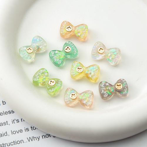resina decorazione, with ottone, Nodo di Cravatta, DIY, nessuno, 19.50x6.60x12.20mm, Venduto da PC