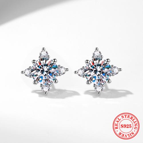 925 ezüst Stud Fülbevaló, Nyolc ágú csillag, platinával bevont, különböző stílusokat a választás & a nő, Által értékesített pár