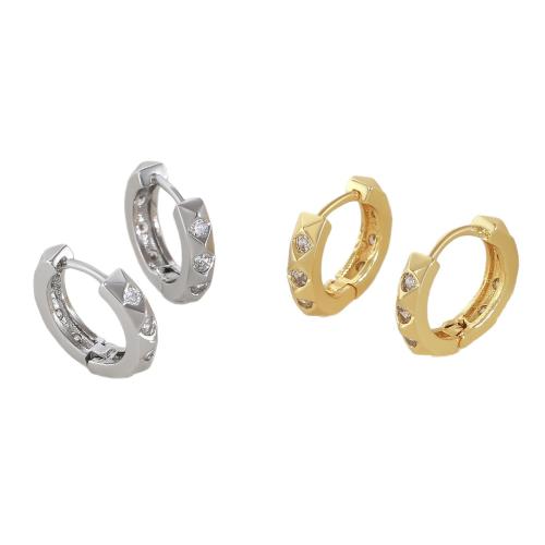Ciúbach Zirconia Micrimhilseogra réiteodh Earring Prás, plátáilte, jewelry faisin & micrea réiteach zirconia ciúbach & do bhean, dathanna níos mó le haghaidh rogha, Díolta De réir Péire