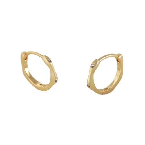Ciúbach Zirconia Micrimhilseogra réiteodh Earring Prás, dath an óir plated, jewelry faisin & micrea réiteach zirconia ciúbach & do bhean, Díolta De réir Péire