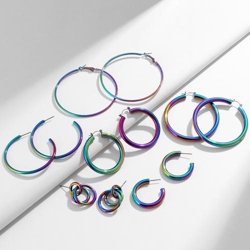 Sinc Alloy Earrings, plátáilte, jewelry faisin & stíleanna éagsúla do rogha & do bhean, il-daite, Díolta De réir Péire