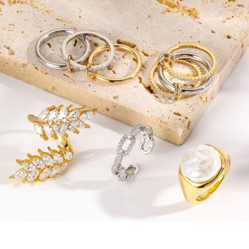 Ciúbach Circonia Micrimhilseogra réiteach Ring Prás, plátáilte, stíleanna éagsúla do rogha & micrea réiteach zirconia ciúbach & do bhean, Díolta De réir PC