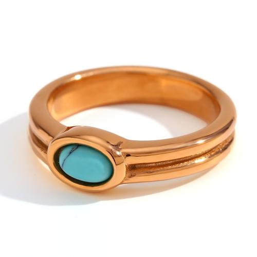Stainless Steel Finger Ring 304 Stainless Steel with Crystal  & for woman Sold By PC