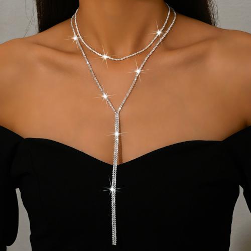 Mosaz Náhrdelník, barva stříbrná á, pro ženy & s drahokamu, Prodáno By PC