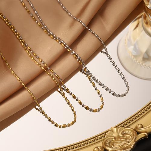 Stainless Steel Chain Ogrlica, 304 nehrđajućeg čelika, zlatna boja pozlaćen, modni nakit, više boja za izbor, Prodano By PC