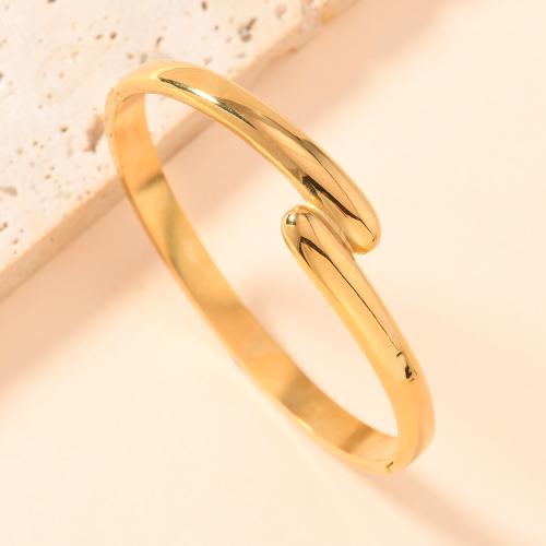 Bracelet en acier inoxydable, Acier inoxydable 304, Placage, bijoux de mode & styles différents pour le choix & pour femme, doré, Vendu par PC