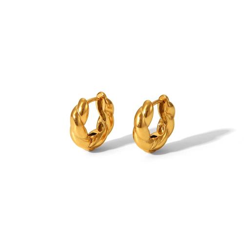 Acier inoxydable Levier Retour Earring, Acier inoxydable 304, Placage, bijoux de mode & pour femme, doré, Vendu par paire