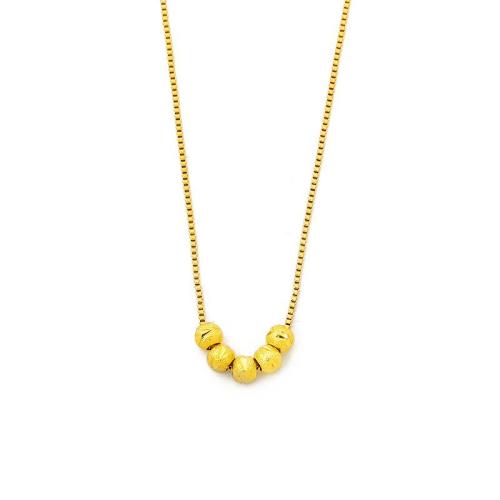 Colar de jóias de aço inoxidável, Aço inoxidável 304, banhado, joias de moda & para mulher, dourado, comprimento Aprox 45 cm, vendido por PC