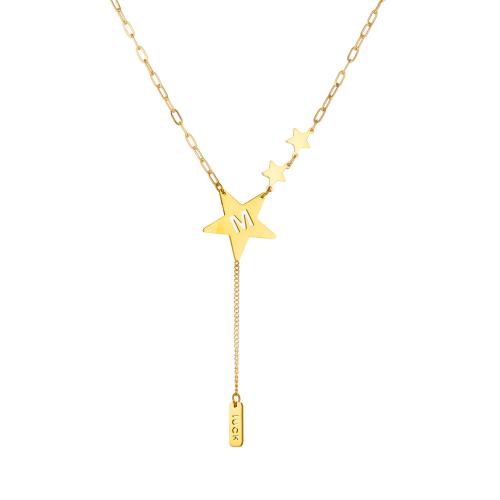 Stainless Steel Jewelry Necklace 304 Stainless Steel plated fashion jewelry & for woman & hollow Length Approx 45 cm Sold By PC