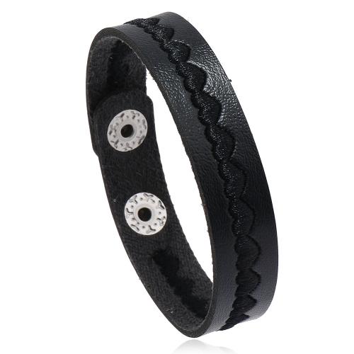 PU Leather Cord Bracelets Embroidery fashion jewelry & Unisex Sold By PC