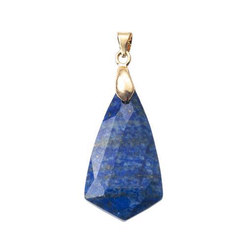 Lapis Lazuli Hangers, DIY, blauw, 16.50x6.36x29.60mm, Verkocht door PC