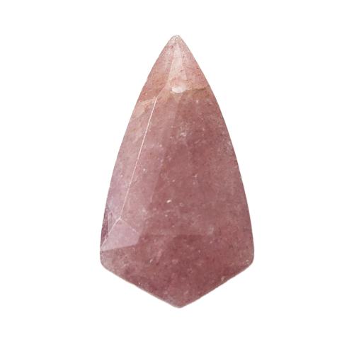 Μενταγιόν με Πολύτιμους Λίθους Κοσμήματα, Rose Quartz, DIY, ροζ, 16.50x6.36x29.60mm, Sold Με PC