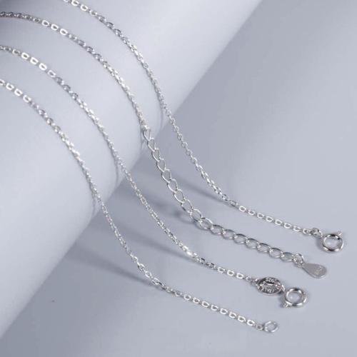 925 Sterling ezüst nyaklánc lánc, 925 ezüst, különböző méretű a választás, több színt a választás, Által értékesített PC