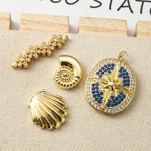 Cubique Pendentif en laiton zircon pavent, Placage, bijoux de mode & pavé de micro zircon, plus de couleurs à choisir, protéger l'environnement, sans nickel, plomb et cadmium, 29.10x3.30x8.10mm, Vendu par PC