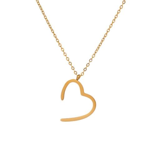 Stainless Steel Jewelry Necklace 304 Stainless Steel plated fashion jewelry & for woman Length Approx 45 cm Sold By PC