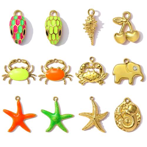 titanium Hangers, Titanium Staal, met Plastic Pearl, plated, DIY & verschillende stijlen voor de keuze & glazuur & met strass, meer kleuren voor de keuze, 3pC's/Bag, Verkocht door Bag