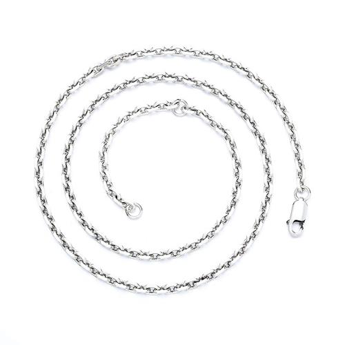 925 Sterling Silver Chains Antique finish cross chain  Sold By PC