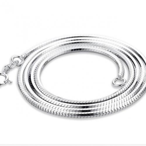 925 Sterling Silver Chains & snake chain silver color Sold By PC