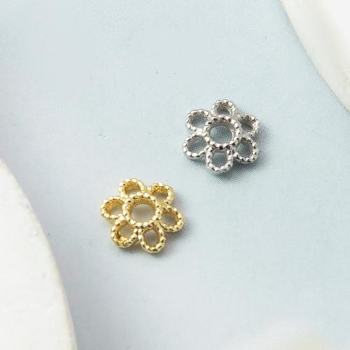Messing Bead Cap, forgyldt, du kan DIY, flere farver til valg, nikkel, bly & cadmium fri, 5.70x1.70x6.30mm, 100pc'er/Bag, Solgt af Bag