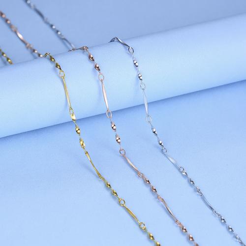 925 Sterling Silver Ogrlica lanac, Uvijeni lanac komada & različite veličine za izbor, više boja za izbor, Prodano By PC