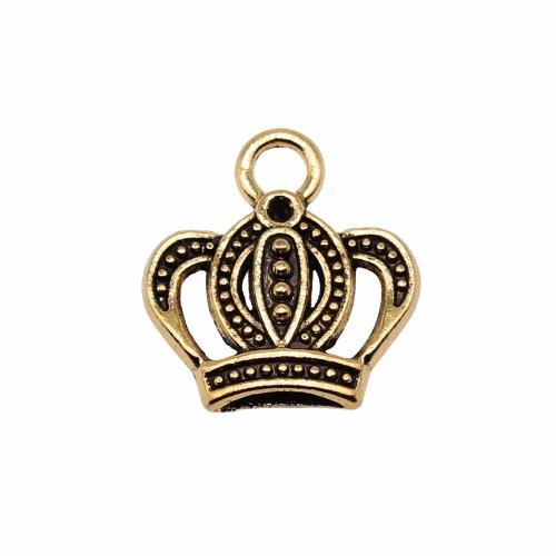 Sinc Alloy Crown Pendants, Corónach, plátáilte, DIY & log, dathanna níos mó le haghaidh rogha, Díolta De réir PC