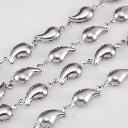 Rozsdamentes acélból készült ékszerek Chain, 304 rozsdamentes acél, galvanizált, DIY, több színt a választás, 1m/Bag, Által értékesített Bag