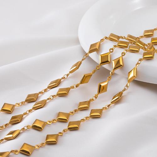 Rozsdamentes acélból készült ékszerek Chain, 304 rozsdamentes acél, galvanizált, DIY, több színt a választás, 1m/Bag, Által értékesített Bag