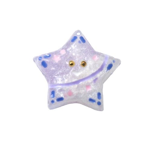 Resin Jewelry Beads Star DIY Approx 1.2mm Sold By PC
