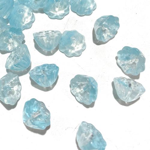 Handgemaakte Lampwork Beads, Bloem, DIY, Willekeurige kleur, 11mm, Verkocht door PC