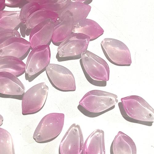 Handgemaakte Lampwork Beads, Bloemblaadjes, moffelen vernis, DIY, meer kleuren voor de keuze, 10x17mm, Verkocht door PC