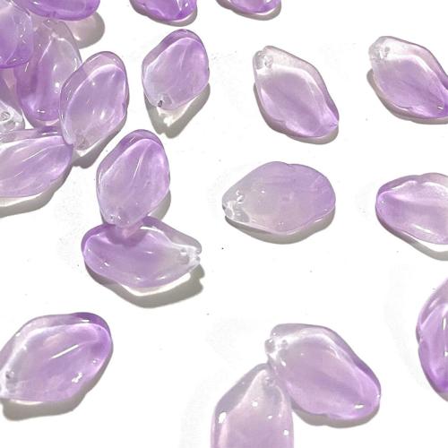 Handgemaakte Lampwork Beads, Bloemblaadjes, DIY, Willekeurige kleur, 13x20mm, Verkocht door PC