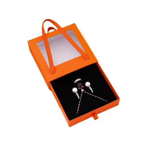 Papir Višenamjenski Nakit Box, Trg, otporno na prašinu, više boja za izbor, 130x130x40mm, Prodano By PC