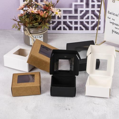 Smycken Gift Box, Papper, Square, genomskinlig & olika storlek för val, fler färger för val, Säljs av PC