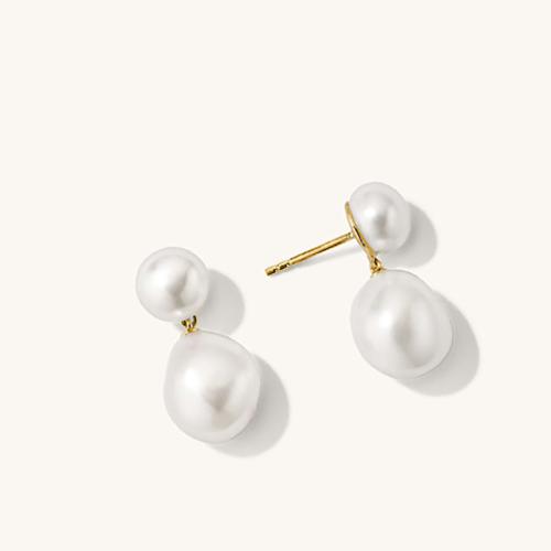 Earrings Pearl Fionnuisce, dath an óir plated, jewelry faisin, dathanna níos mó le haghaidh rogha, 130x80x90mm, Díolta De réir Péire