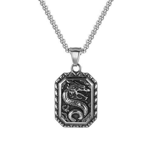 Stainless Steel Pendants 304 Stainless Steel plated fashion jewelry & for man original color Length Approx 60 cm Sold By PC