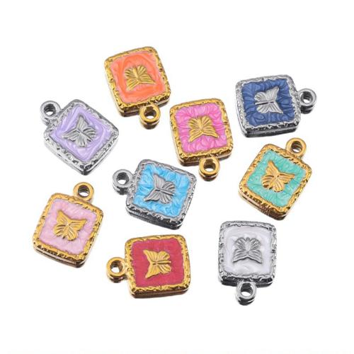Ciondoli gioielli in acciaio inox, 304 acciaio inox, placcato, DIY & smalto, nessuno, 5PC/borsa, Venduto da borsa