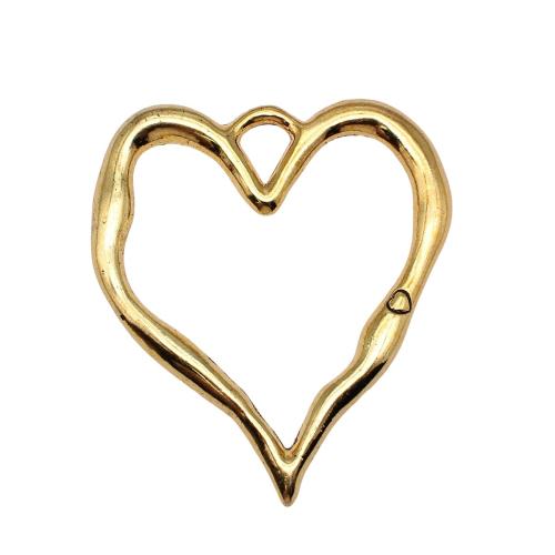 Ciondoli a cuore in lega di zinco, lega in zinco, placcato, DIY & cavo, nessuno, Venduto da PC