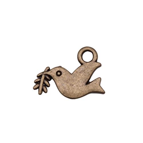 In lega di zinco animali pendenti, lega in zinco, Colomba, placcato, DIY, nessuno, Venduto da PC