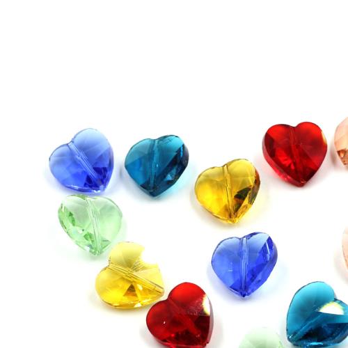 Fashion Glazen kralen, Glas, Hart, DIY, meer kleuren voor de keuze, 14mm, Verkocht door PC
