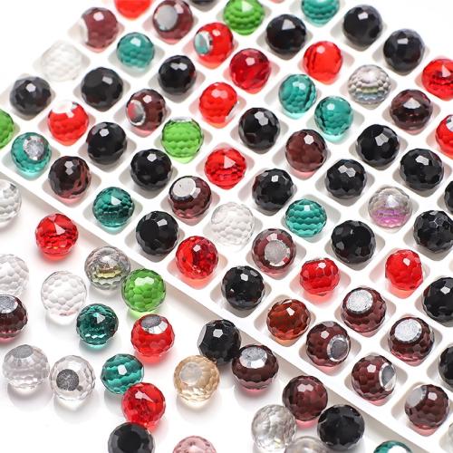 Fashion Glass Beads Round DIY & faceted mixed colors Sold By PC