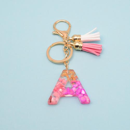 Resin Key Lås, med Zinc Alloy, Alfabet bogstav, epoxy sticker, Unisex & forskellige stilarter for valg, Solgt af PC