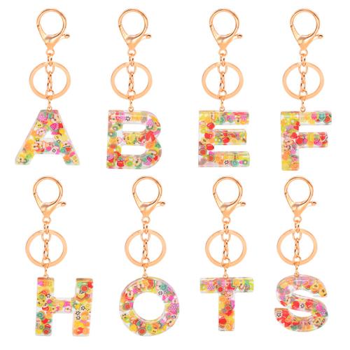 Harts Key Lås, med Zink Alloy, Alfabetsbokstav, epoxi klistermärke, Unisex & olika stilar för val, Säljs av PC