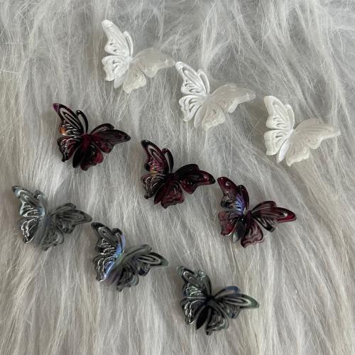 Acrylic Hair Accessories DIY Findings Butterfly 23mm Sold By PC