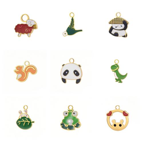 Acier inoxydable animaux Pendentifs, Acier inoxydable 304, animal, Placage de couleur d'or, DIY & émail, plus de couleurs à choisir, Vendu par PC