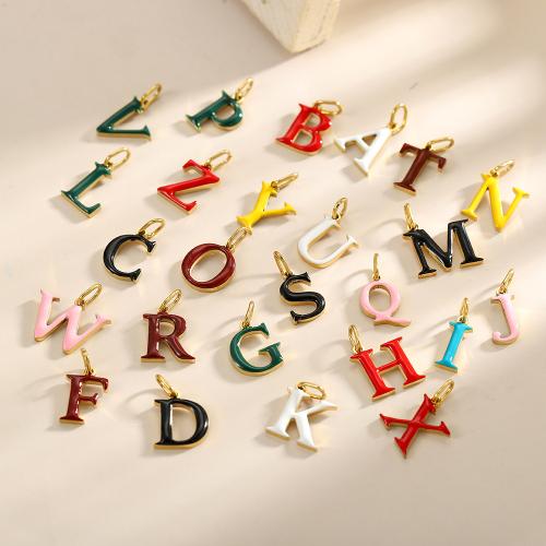 Stainless Steel Pendants 304 Stainless Steel gold color plated DIY & enamel Sold By PC