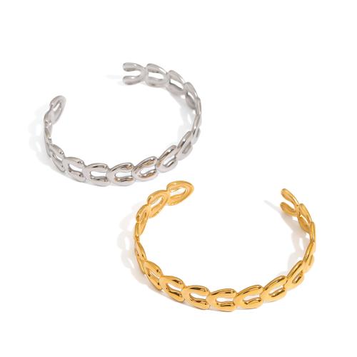 Stainless Steel Bangle 304 Stainless Steel plated fashion jewelry & for woman & hollow Sold By PC