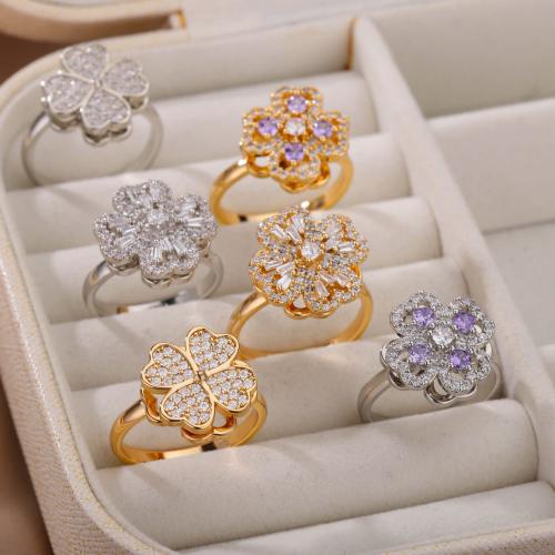Prás Chufa Ring Finger, plátáilte, rotatable & stíleanna éagsúla do rogha & micrea réiteach zirconia ciúbach & do bhean, dathanna níos mó le haghaidh rogha, Méid:8, Díolta De réir PC